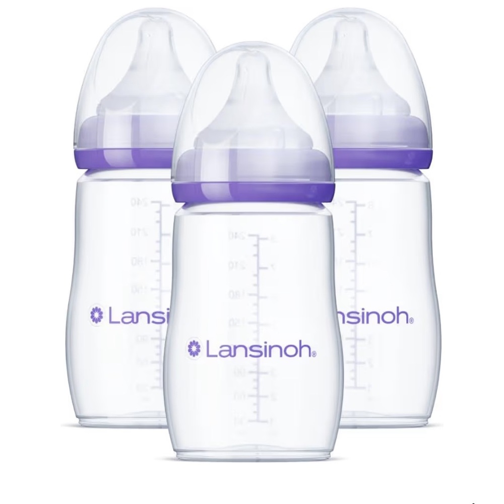 Lansinoh Anti-Colic Baby Bottles (3 pk 8 ounces)